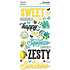 Simple Vintage Lemon Twist Foam Stickers (15225) (OUTLET)