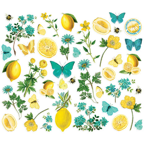 Simple Stories Simple Vintage Lemon Twist Floral Bits (15222) (DISCONTINUED)