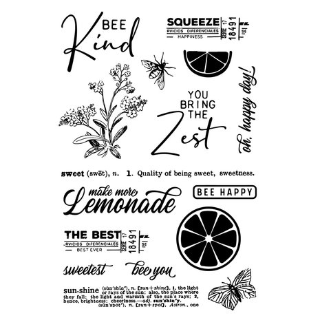 Simple Stories Simple Vintage Lemon Twist Clear Stamps (15229) (DISCONTINUED)