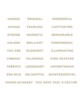 Spellbinders Stitched Alphabet Glimmer Descriptors Glimmer Hot Foil Plate (GLP-328) (OUTLET)