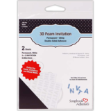 Scrapbook Adhesives 3D Foam Invitation White (2sheets) (03026) (DISCONTINUED)