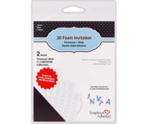 Scrapbook Adhesives 3D Foam Invitation White (2sheets) (03026)