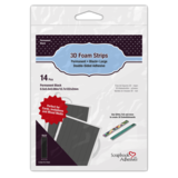 Scrapbook Adhesives 3D Foam Strips 0.5 Inch Black (14pcs) (01409-10) (DISCONTINUED)