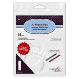 Scrapbook Adhesives 3D Foam Strips 0.5 Inch White (14pcs) (01416-10) (DISCONTINUED)