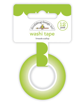 Doodlebug Design Limeade Scallop Washi Tape (7699) (OUTLET)