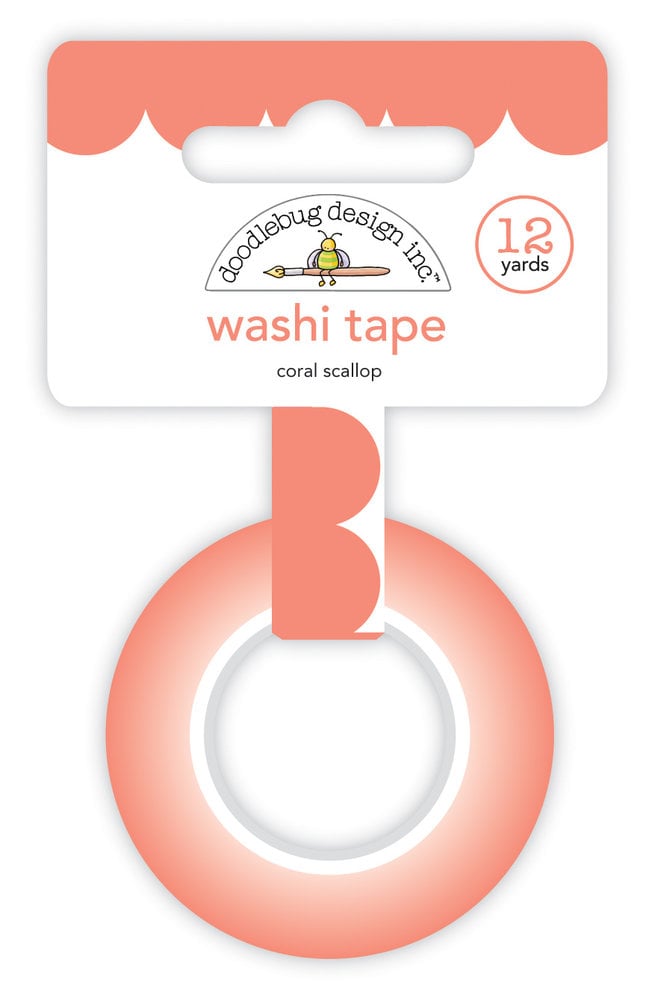 Doodlebug Design Coral Scallop Washi Tape (7696) (DISCONTINUED) Doodlebug Design Coral Scallop Washi Tape (7696) (DISCONTINUED)