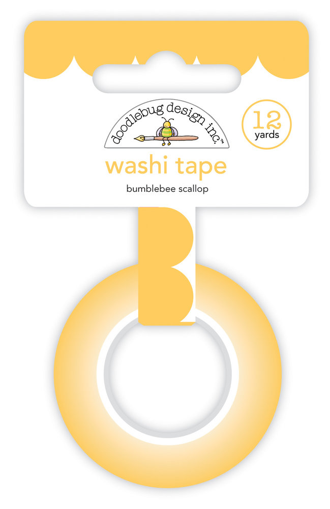 Doodlebug Design Bumblebee Scallop Washi Tape (7698) (DISCONTINUED) Doodlebug Design Bumblebee Scallop Washi Tape (7698) (DISCONTINUED)