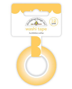 Doodlebug Design Bumblebee Scallop Washi Tape (7698) (DISCONTINUED)