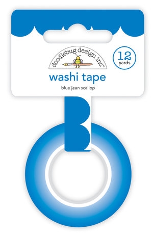 Doodlebug Design Blue Jean Scallop Washi Tape (7702) (DISCONTINUED) Doodlebug Design Blue Jean Scallop Washi Tape (7702) (DISCONTINUED)