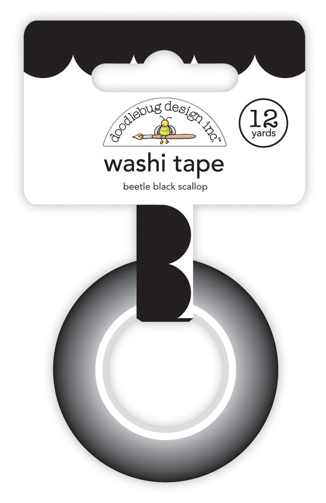 Doodlebug Design Beetle Black Scallop Washi Tape (7706) (DISCONTINUED) Doodlebug Design Beetle Black Scallop Washi Tape (7706) (DISCONTINUED)