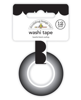 Doodlebug Design Beetle Black Scallop Washi Tape (7706) (DISCONTINUED)