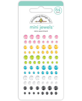Doodlebug Design Retro Assortment Mini Jewels (7352) (DISCONTINUED)