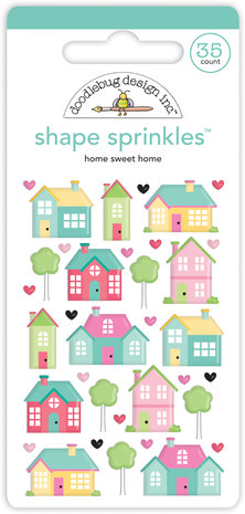 Doodlebug Design Home Sweet Home Shape Sprinkles (7348) (DISCONTINUED) Doodlebug Design Home Sweet Home Shape Sprinkles (7348) (DISCONTINUED)