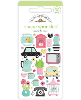 Doodlebug Design Around The House Shape Sprinkles (7349) (DISCONTINUED) Doodlebug Design Around The House Shape Sprinkles (7349) (DISCONTINUED)