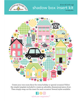 Doodlebug Design My Happy Place Shadow Box Insert Kit (7789) (DISCONTINUED)