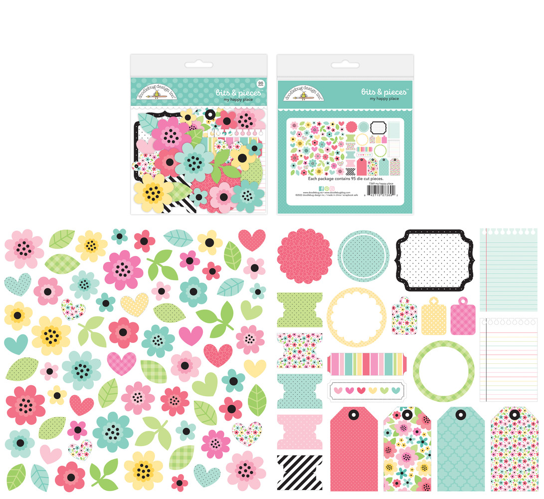 Doodlebug Design My Happy Place Bits & Pieces (7369) (OUTLET)