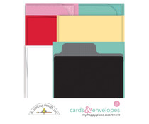 Doodlebug Design My Happy Place Assortment Cards & Envelopes (7370)