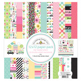 Doodlebug Design My Happy Place 12x12 Inch Paper Pack (7386) (DISCONTINUED)