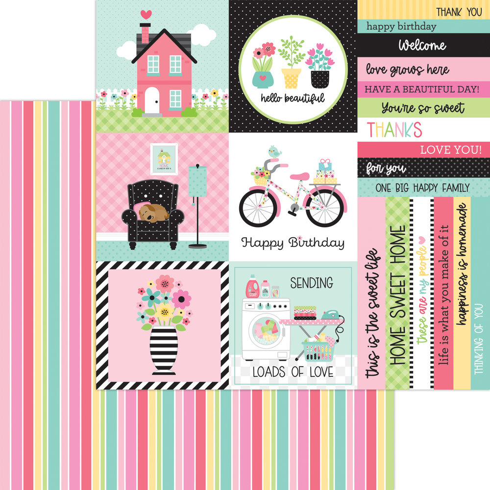 Doodlebug Design My Happy Place 12x12 Inch Paper Pack (7386) (DISCONTINUED) Doodlebug Design My Happy Place 12x12 Inch Paper Pack (7386) (DISCONTINUED)