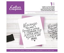 Crafter's Companion Friends for Life Clear Stamp Laugh a Little Harder (CC-CA-ST-LALH)