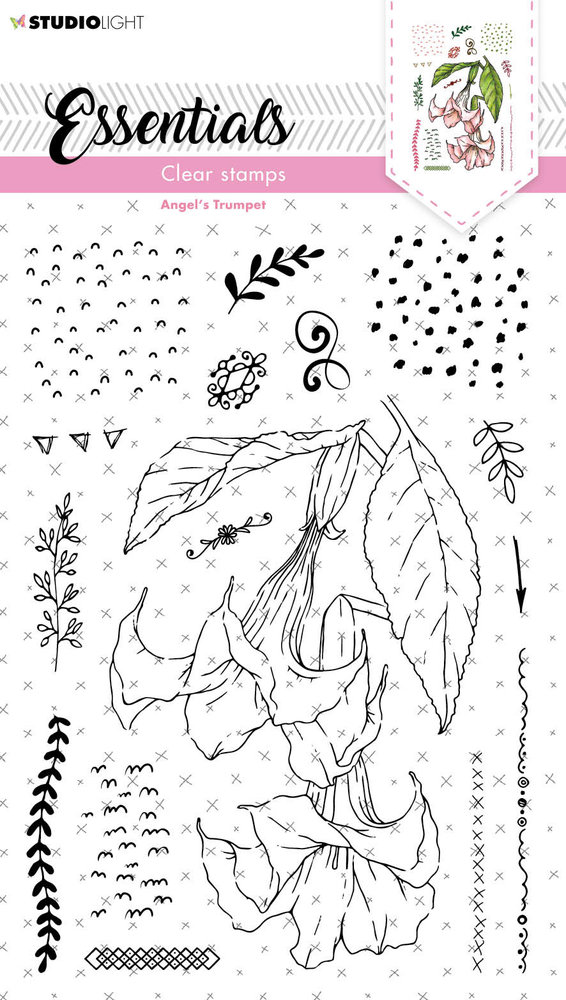 Studio Light Angel's Trumpet Clear Stamps (SL-ES-STAMP154) (OUTLET) Studio Light Angel's Trumpet Clear Stamps (SL-ES-STAMP154) (OUTLET)