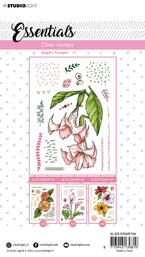 Studio Light Angel's Trumpet Clear Stamps (SL-ES-STAMP154) (OUTLET) Studio Light Angel's Trumpet Clear Stamps (SL-ES-STAMP154) (OUTLET)