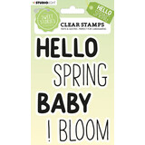 Studio Light Sweet Stories Clear Stamps Hello Spring Quotes (SL-SS-STAMP214) (OUTLET)