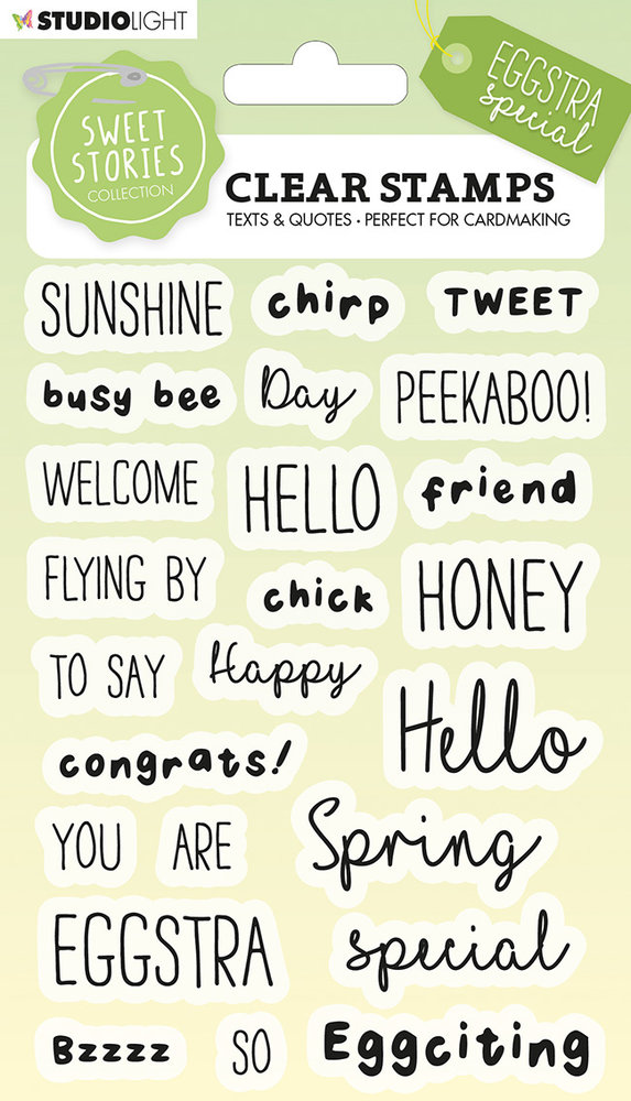 Studio Light Sweet Stories Clear Stamps Eggstra Special Quotes (SL-SS-STAMP215) (OUTLET) Studio Light Sweet Stories Clear Stamps Eggstra Special Quotes (SL-SS-STAMP215) (OUTLET)