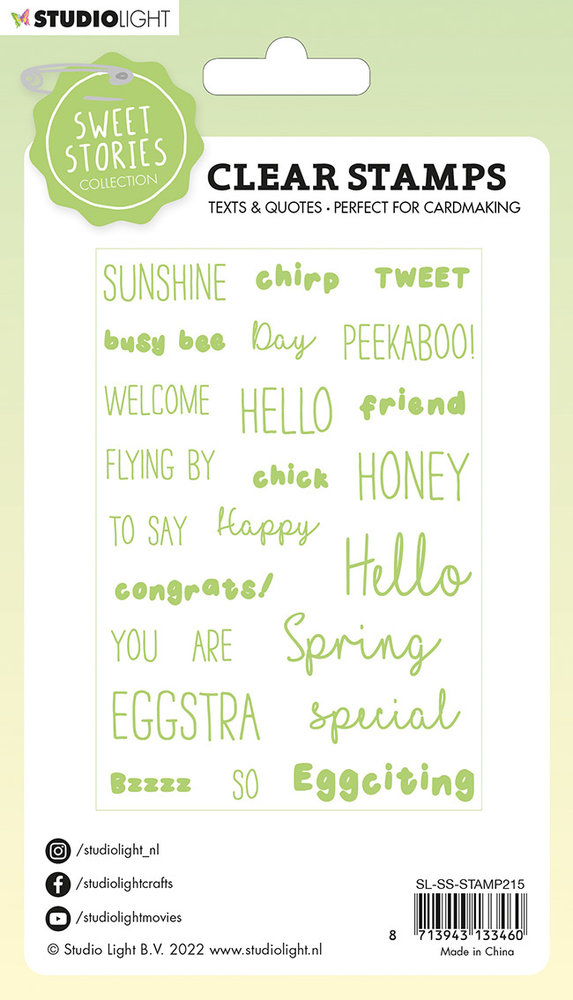 Studio Light Sweet Stories Clear Stamps Eggstra Special Quotes (SL-SS-STAMP215) (OUTLET) Studio Light Sweet Stories Clear Stamps Eggstra Special Quotes (SL-SS-STAMP215) (OUTLET)