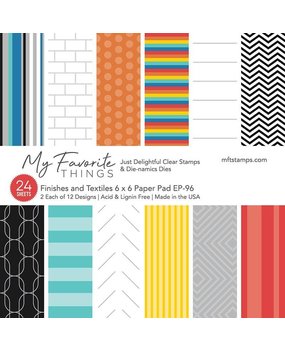 My Favorite Things Finishes and Textiles 6x6 Inch Paper Pad (EP-96) (OUTLET) My Favorite Things Finishes and Textiles 6x6 Inch Paper Pad (EP-96) (OUTLET)
