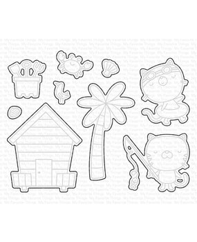 My Favorite Things Best Beach Friends Die-namics (MFT-2294) (OUTLET)