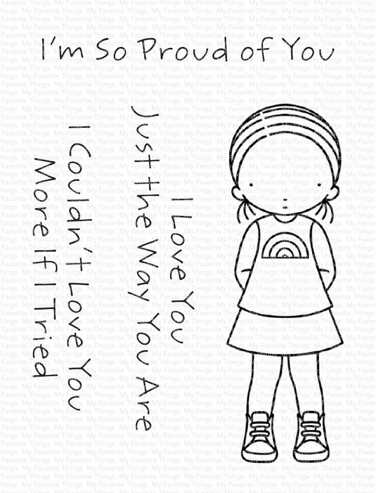 My Favorite Things I Love You Just the Way You Are Clear Stamps (PI-335) (OUTLET)