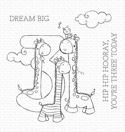 My Favorite Things Number Fun 3 Clear Stamps (RAM-035) (OUTLET)