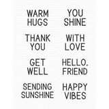 My Favorite Things Sunny Rays Sentiments Clear Stamps (CS-689) (OUTLET)