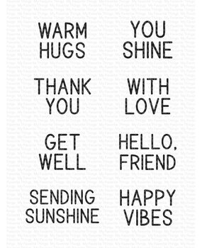 My Favorite Things Sunny Rays Sentiments Clear Stamps (CS-689) (OUTLET)