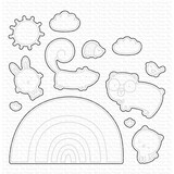 My Favorite Things Rainbow Critters Die-namics (MFT-2259) (OUTLET)