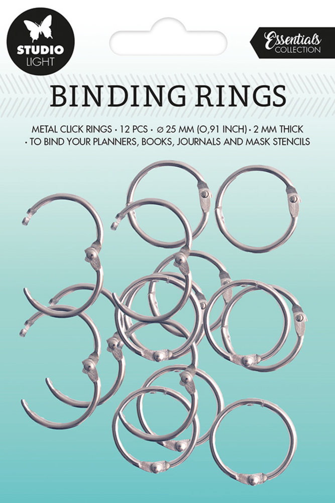 Studio Light Binding Rings Silver (12pcs) (SL-ES-RING03) (BASIC) Studio Light Binding Rings Silver (12pcs) (SL-ES-RING03) (BASIC)
