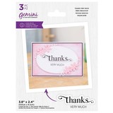 Gemini Fancy Sentiment Stamp & Die Thanks Very Much (GEM-STD-FS-THVM) (DISCONTINUED)