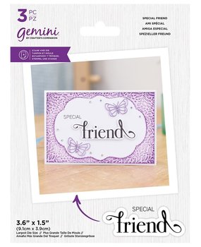 Gemini Fancy Sentiment Stamp & Die Special Friend (GEM-STD-FS-SPFR) (DISCONTINUED)