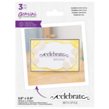 Gemini Fancy Sentiment Stamp & Die Celebrate with Style (GEM-STD-FS-CEWS) (DISCONTINUED)
