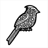 The Crafter's Workshop Cardinal 6x6 Inch Stencil (TCW977s) (OUTLET)