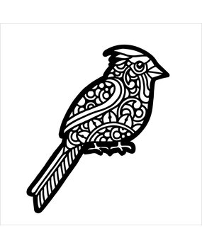 The Crafter's Workshop Cardinal 6x6 Inch Stencil (TCW977s) (OUTLET)