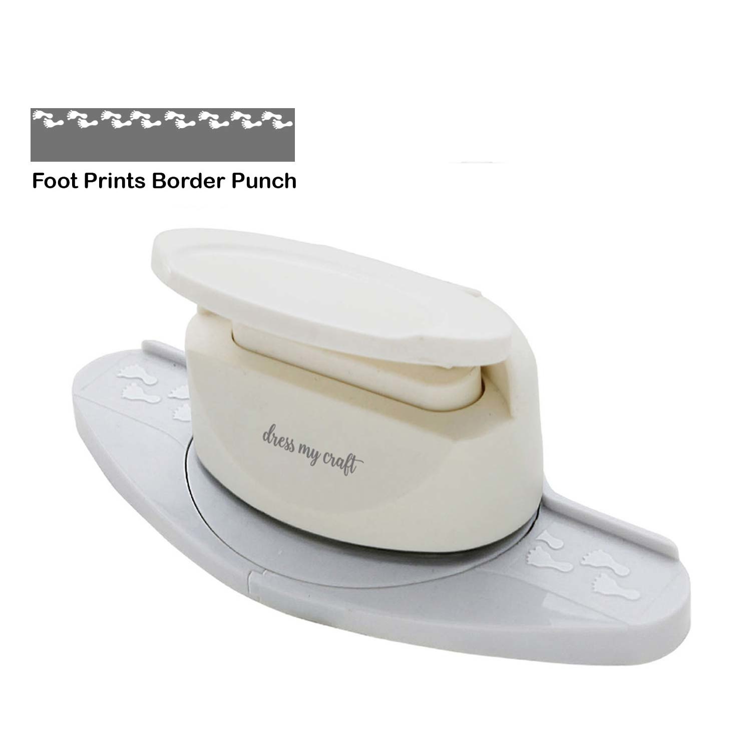Punch Border Foot Prints (DMCT5131) Craftlines B.V.