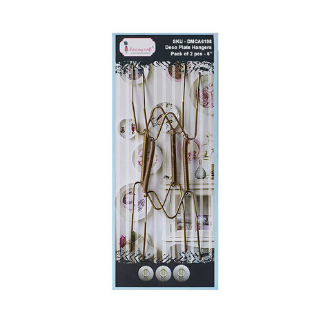 Dress My Craft Deco Plate Hangers 6 Inch (2pcs) (DMCA6198) (OUTLET)