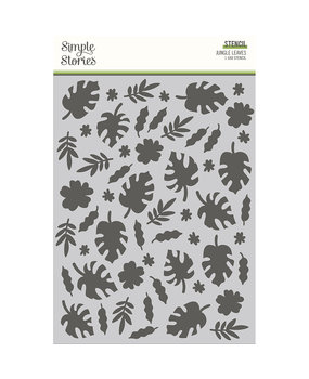 Simple Stories Into the Wild Stencil Jungle Leaves (17626) (DISCONTINUED)