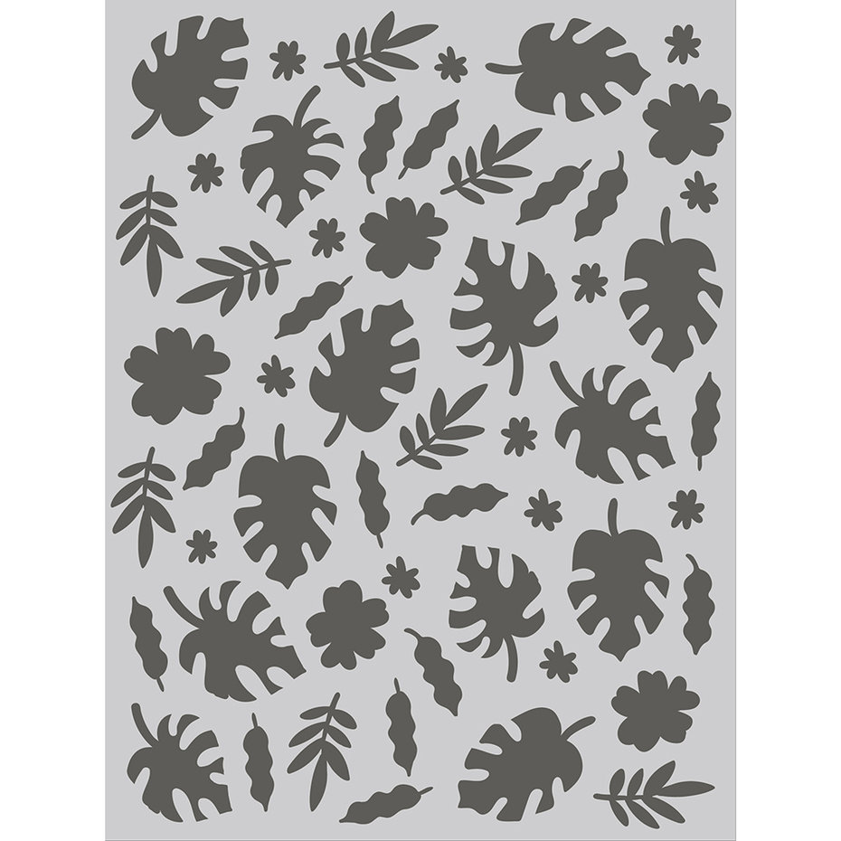 Into the Wild Stencil Jungle Leaves (17626) Craftlines B.V.