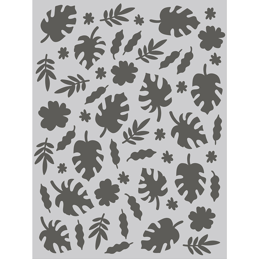Simple Stories Into the Wild Stencil Jungle Leaves (17626) (DISCONTINUED)
