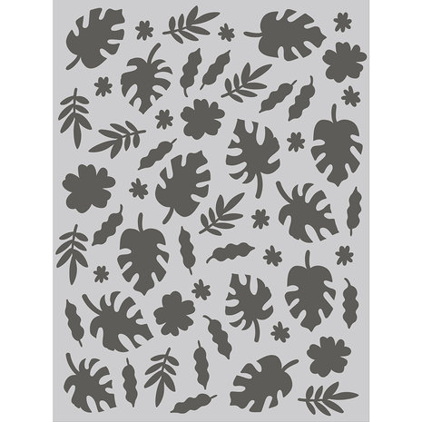 Simple Stories Into the Wild Stencil Jungle Leaves (17626) (DISCONTINUED)