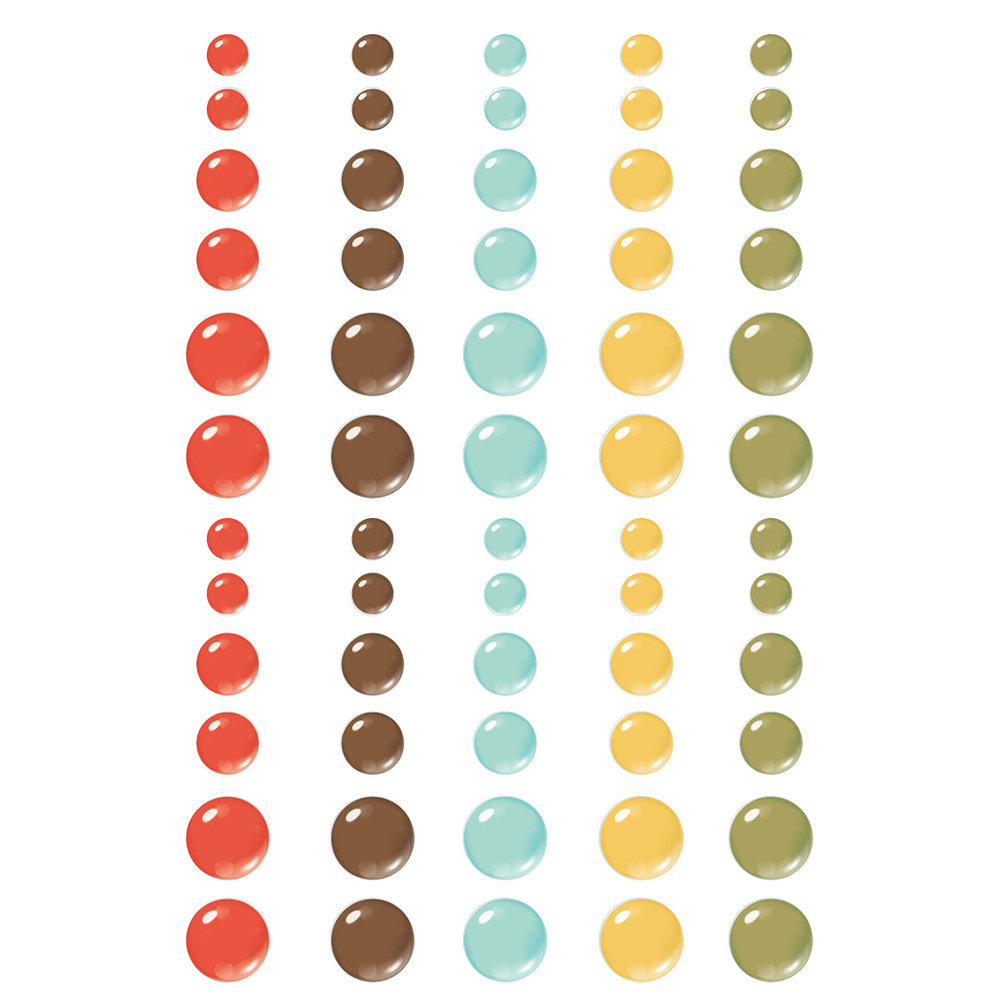 Simple Stories Into the Wild Enamel Dots (17624) (DISCONTINUED)