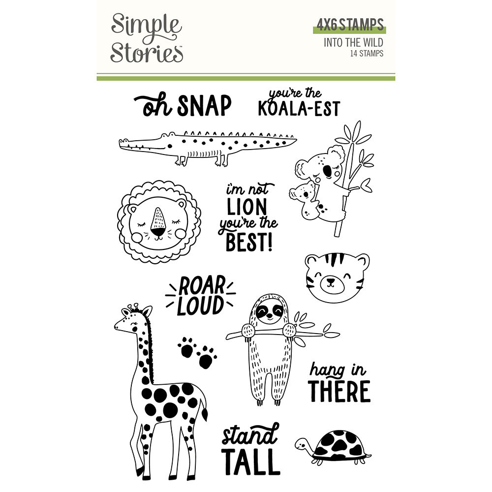Simple Stories Into the Wild Clear Stamps (17615) (DISCONTINUED)